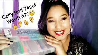 🎨🖌#gelpens  🧐74 Gelly Roll Set Unboxing & Swatches // Gel Pen Haul Review 🧐🖌🎨