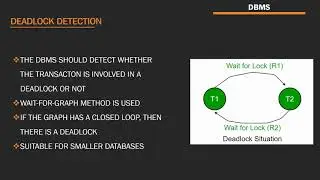 DEADLOCK & DEADLOCK PREVENTION (DBMS)