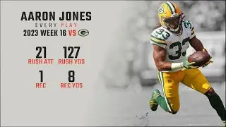 Aaron Jones Week 16 | Every Run, Target, and Catch @ Carolina Panthers | 2023 NFL Highlights