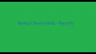 Spring Cloud Config Security