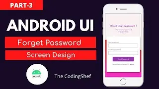 Forget password Android UI screen| Android UI design part -3