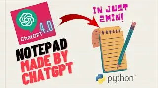 ChatGpt create application || notepad create by chatgpt || 2023