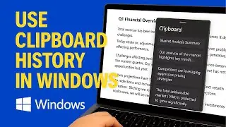 View & Reuse Copied Text with Clipboard History in Windows (Tutorial 2025)