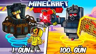 Hardcore Minecraft'ta ASTRO TUVALET Olarak 100 Gün Geçirmemin Hikayesi... w/ EmirhanCTN