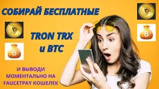 Сбор бесплатных TRX и BTC. Заработок в интернете без вложений. #feyorra#claimTRX#TRX#btc