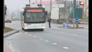 Новый троллейбусный маршрут. 10.01.2020