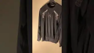 Dolce & Gabbana  gun patch cashmere sweater sweatshirt