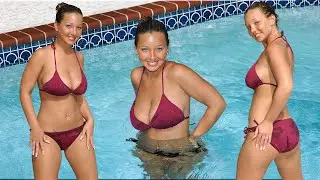 Christina Model - Maroon Bikini