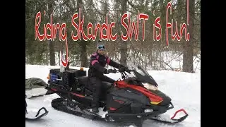 Snowmobiling/trying to drive Skandic SWT 2021