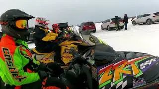 Pine Lake 200 Snowmobile Race 2024 Parade Lap