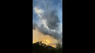 The evening sky from my backyard today