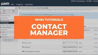 WHM Tutorials - Contact Manager