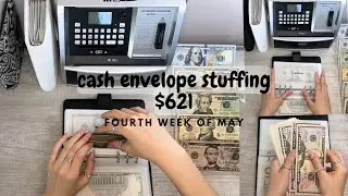 ❣️ $621 cash envelope stuffing | may #4 | sinking funds and savings challenges