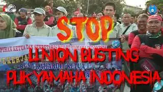 Isaktangis mengiringi doa dalam aksi penolanakan union busting PUK YAMAHA INDONESIA