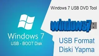 Windows 7 USB DVD Tool İle Usb Format diski Yapma