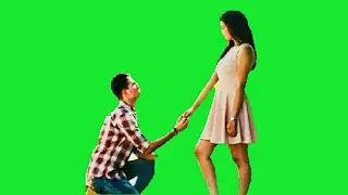 Purpose girl animation green screen video effect love show
