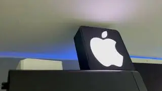 Prusa i3 MK3 3d printed Apple LED Logo Timelapse