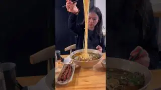 Chinese Hand-Pulled noodles in Toronto 🍜 #toronto #foodie #noodles #vlog