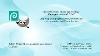 Image processing in Photopea.com and GIMP