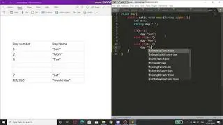 Predicting the day name according to given day number - using else if