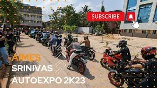 Srinivas autoexpo 2k23 (AIMES) // drifting cars and bike burnouts  #aheed2581 #trending