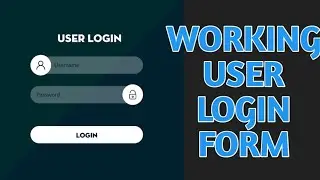 How To Make A Website Login Form | HTML CSS