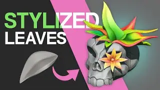 Stylized IMM Leaves brushes for Zbrush