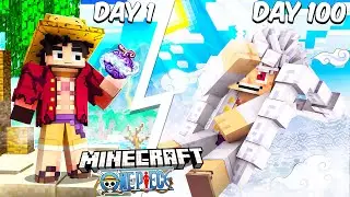 I Survived 100 Days as Luffy in One Piece Minecraft… Here’s What Happened