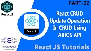92 | Update Operation In React CRUD App | React Crud Application | CRUD In React | CRUD (Hindi/Urdu)