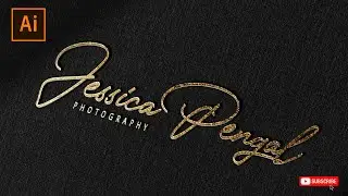 How to Signature logo Design in Adobe Illustrator | Photography Logo |