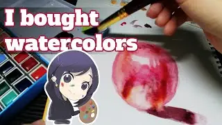 I'm drawing watercolor's picture after a long time! -Speed Drawing