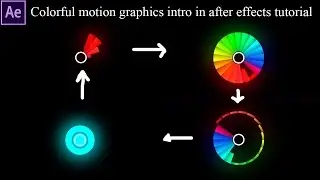 Colorful motion graphics intro in after effects tutorial