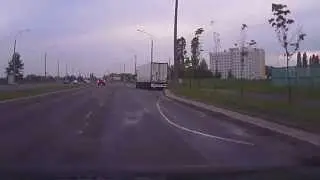 ДТП DAEWOO LANOS VS VOLVO V70  16.05.2013 Минск