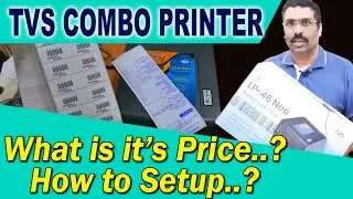 TVS Combo printer how to print barcode how to print customer invoice 2020
