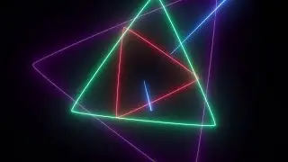 No Copyright Moving Neon Triangle Shapes Animated Background by 