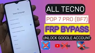All Tecno POP 7 PRO (BF7) FRP bypass || Google Account Unlock || New Method 2024