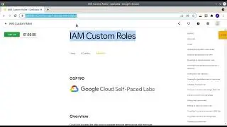 Qwiklabs: IAM Custom Roles