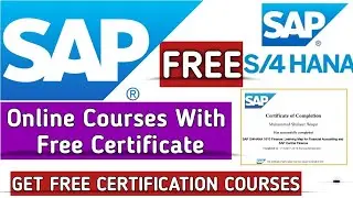 SAP Free online Courses with Free Certificate|SAP HANA Certification Courses|SAP Courses 