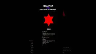 Hexa edge Star Using CSS