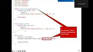 2 - Example of Creating Threads with Pthreads