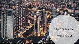 Mega-Cities Niveau C1 und C2 Goethe, telc, ÖSD