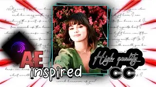 Ae inspired High quality cc || Alightmotion tutorial