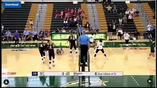 Gabriella Gelfound Block against Middle Tennessee Blue Raiders