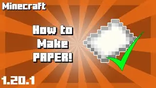 How to Make Paper in Minecraft! 1.20.1