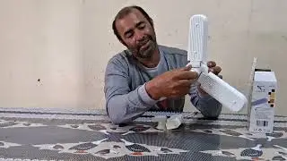colocação de lâmpada de led