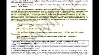 Listing Agreement CHANGES - August 2024