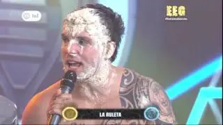Handsome Model Getting Messy