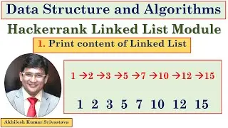 1. Print the Elements of a Linked List | Hackerrank Linked List Module
