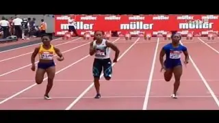 Marie Ta Lou (10.96 sec) upsets Shelly Ann Fraser Pryce to take 100m at 2016 Diamond League London