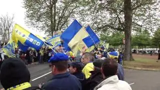Toulon vs ASM : arrivée du bus de Clermont (15/05/2010)